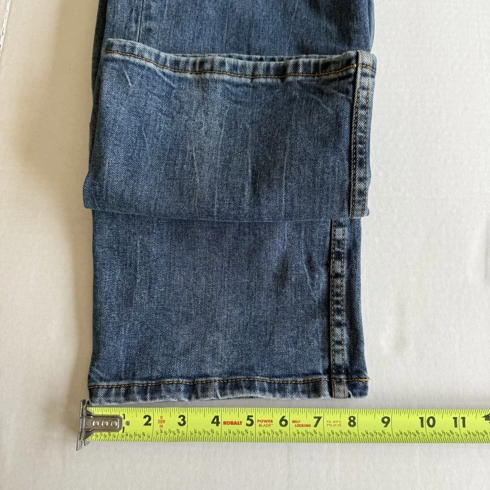 Levi's‎ 514 Jeans Mens 34X32 Blue Cotton Denim Straight Dark Indigo Wash Red Tab